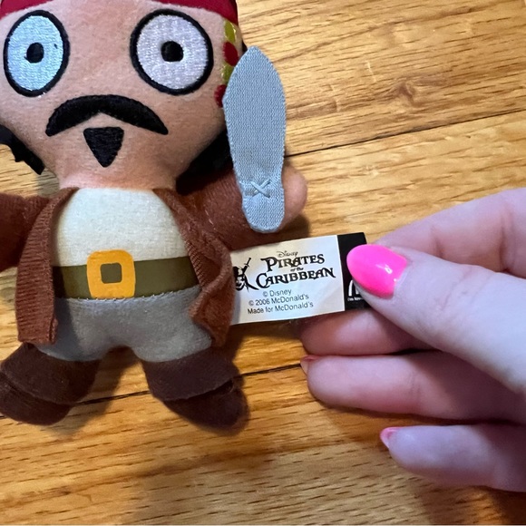 McDonald's Disney Pirates of the Caribbean Jack Sparrow Plush - Picture 4 of 5
